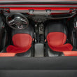 Load image into Gallery viewer, PRP 2018+ Jeep Wrangler JLU/4 Door/Jeep Gladiator JT/ Non-Rubicon Front Seat Covers(Pair) -Black/Red - Back View