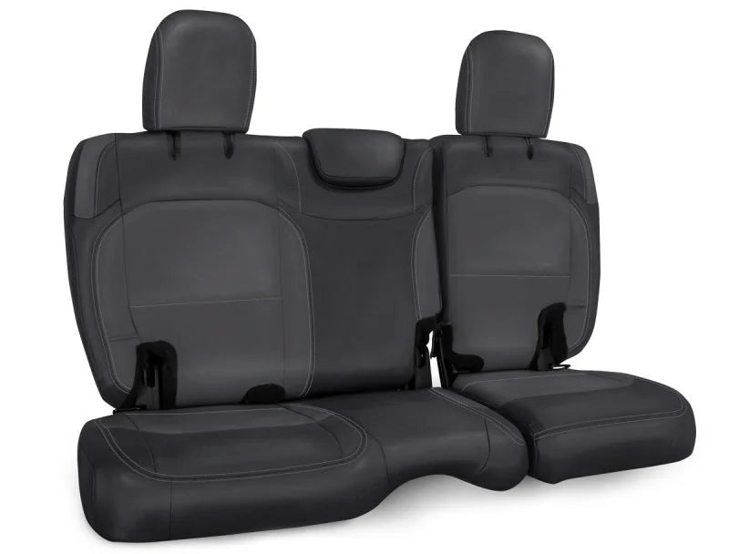 PRP 2018+ Jeep Wrangler JLU/4 door Rear Bench Cover with Cloth Interior - Black/Grey - Main Product View