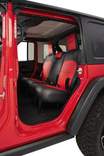 Load image into Gallery viewer, PRP 2018+ Jeep Wrangler JLU/4 door Rear Bench Cover with Cloth Interior - Black/Red - Additional View 5