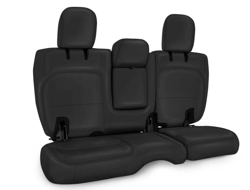 PRP 2018+ Jeep Wrangler JLU/4 door Rear Bench Cover with Leather Interior - All Black - Main Product View