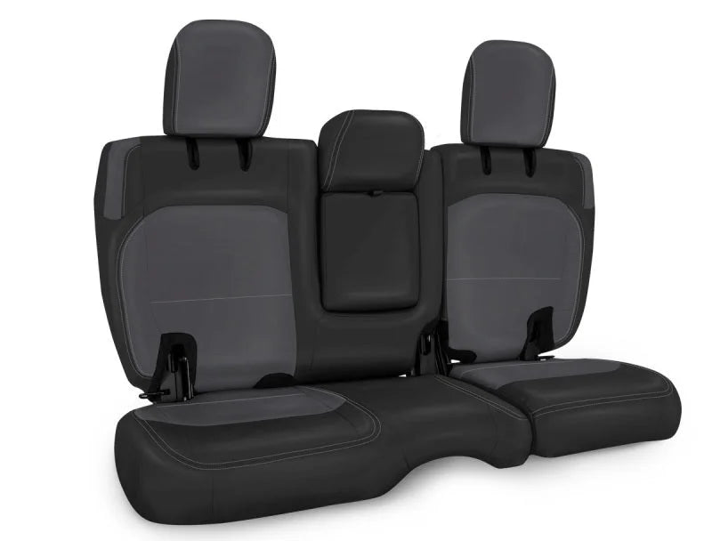 PRP 2018+ Jeep Wrangler JLU/4 door Rear Bench Cover with Leather Interior - Black/Grey - Main Product View