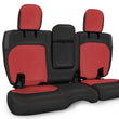 Load image into Gallery viewer, PRP 2018+ Jeep Wrangler JLU/4 door Rear Bench Cover with Leather Interior - Black/Red - Main Product View