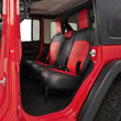 Load image into Gallery viewer, PRP 2018+ Jeep Wrangler JLU/4 door Rear Bench Cover with Leather Interior - Black/Red - Additional View 5