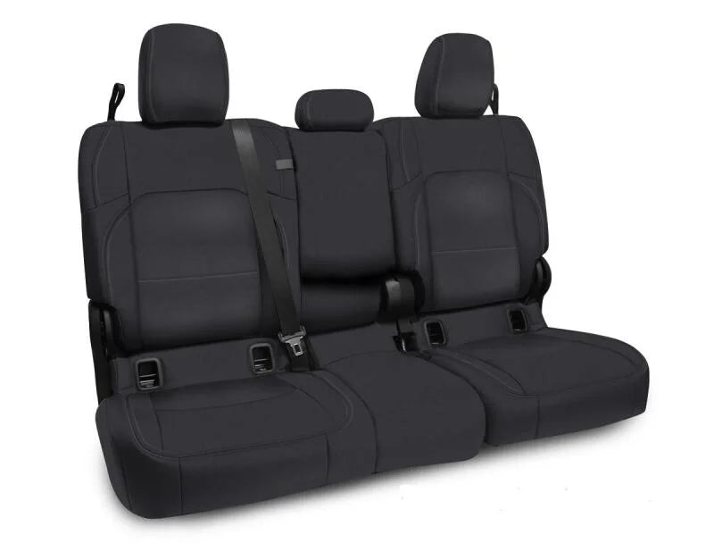 PRP 2020+ Jeep Gladiator JT Rear Bench Cover with Leather Interior - All Black - Main Product View