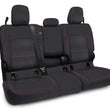 Load image into Gallery viewer, PRP 2020+ Jeep Gladiator JT Rear Bench Cover with Leather Interior - Black with Red Stitching - Main Product View