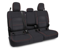 Load image into Gallery viewer, PRP 2020+ Jeep Gladiator JT Rear Bench Cover with Leather Interior - Black with Red Stitching - Main Product View