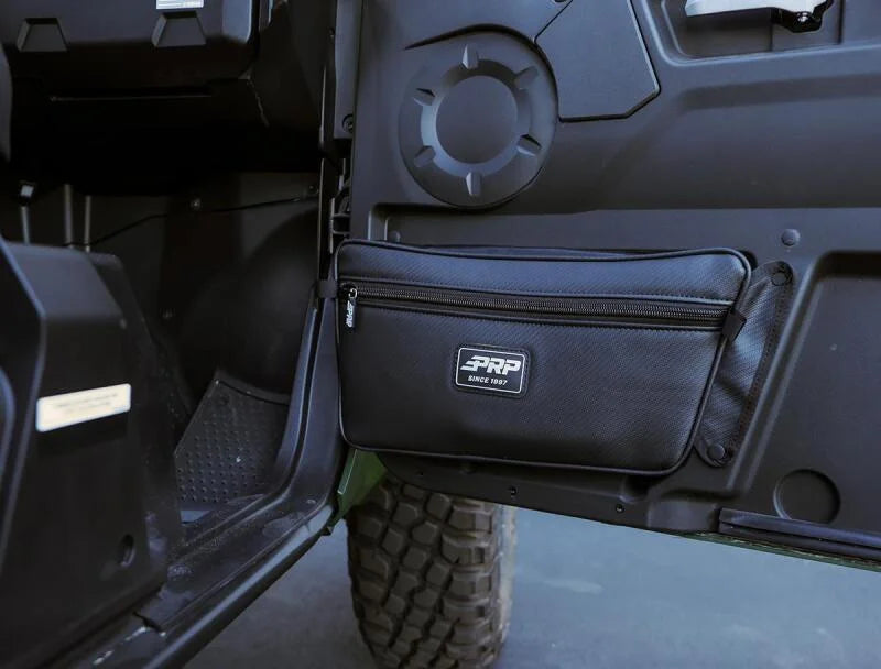 PRP 2020+ Yamaha Wolverine RMAX Front Door Bags - Black (Pair) - Side View