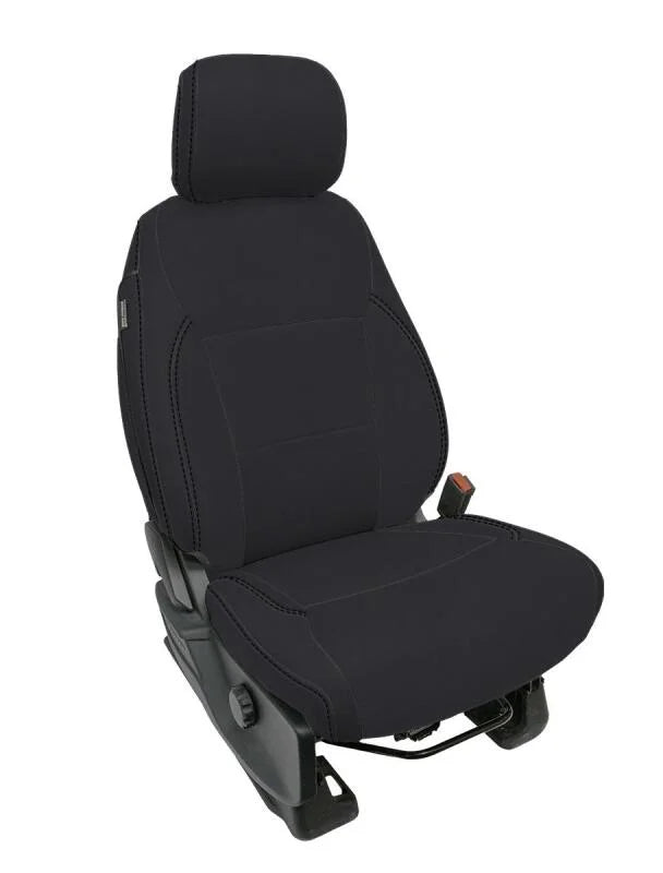PRP 2021+ Ford 150/ 2023+ SuperDuty Front Seat Covers (Pair) - Black - Main Product View