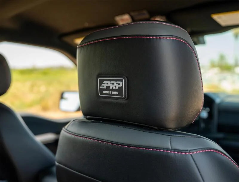 PRP 2021+ Ford 150/ 2023+ SuperDuty Front Seat Covers (Pair) - Custom - Installation View
