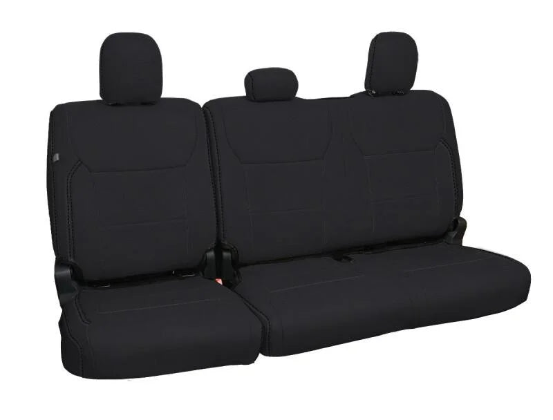 PRP 2021+ Ford 150/ 2023+ SuperDuty Rear Seat Covers (Pair) - Black - Main Product View