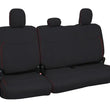 Load image into Gallery viewer, PRP 2021+ Ford 150/ 2023+ SuperDuty Rear Seat Covers (Pair) - Black w/ Red Stitch - Main Product View