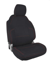 Load image into Gallery viewer, PRP 2021+ Ford Bronco 4 Door Front Seat Covers (Pair) - Black w/ Red Stitching
