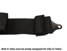 Load image into Gallery viewer, PRP 5.2 Cam-Lock Harness w/ Ratchet Lap Belt - Black - Additional View 5