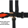 Load image into Gallery viewer, PRP Adjustable Crotch Belt for Latch and Link Harness - 5th Point Only - Black - Installation View