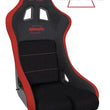 Load image into Gallery viewer, PRP Bravo Composite Seat- Black/Red (PRP Red Outline/Bravo Red- Red Stitching)