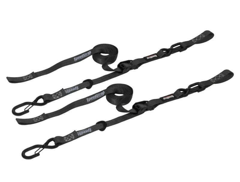 PRP Cam-Lock 1in.x10ft. Tie Down with Snap S Hooks and Soft Tie - Black - Pr. - Main Product View