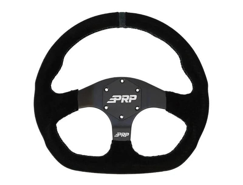 PRP Comp-R D-Shape Suede Steering Wheel - Blue - Main Product View