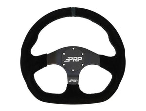 PRP Comp-R D-Shape Suede Steering Wheel - Blue - Main Product View