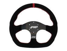 Load image into Gallery viewer, PRP Comp-R D-Shape Suede Steering Wheel - Red - Main Product View