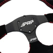 Load image into Gallery viewer, PRP Comp-R D-Shape Suede Steering Wheel - Red - Installation View