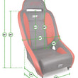 Load image into Gallery viewer, PRP Competition Elite Suspension Seat - Additional View 16