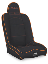 Load image into Gallery viewer, PRP Daily Driver High Back Suspension Seat- Black/Orange Tweed - Side View