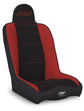 Load image into Gallery viewer, PRP Daily Driver High Back Suspension Seat (Two Neck Slots) - Black/Red - Main Product View