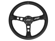 Load image into Gallery viewer, PRP Deep Dish Leather Steering Wheel- Black - Main Product View