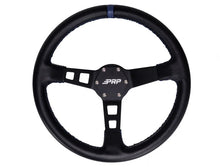 Load image into Gallery viewer, PRP Deep Dish Leather Steering Wheel- Blue - Main Product View
