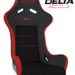 Load image into Gallery viewer, PRP Delta Composite Seat- Black/Red (PRP Red Outline/Delta Red- Red Stitching/201-263-201-237) - Side View