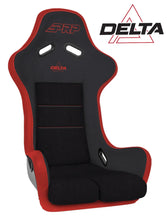 Load image into Gallery viewer, PRP Delta Composite Seat- Black/Red (PRP Red Outline/Delta Red- Red Stitching/201-263-201-237) - Side View