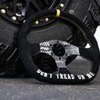 Load image into Gallery viewer, PRP Dont Tread on Me Comp-R Suede Steering Wheel (D-Shaped) - Back View