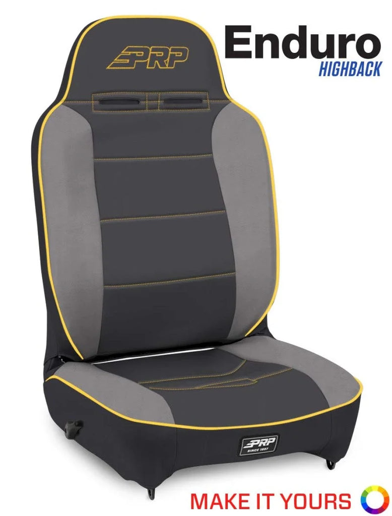 PRP Enduro High Back Reclining Suspension Seat - (Driver Side) - Side View