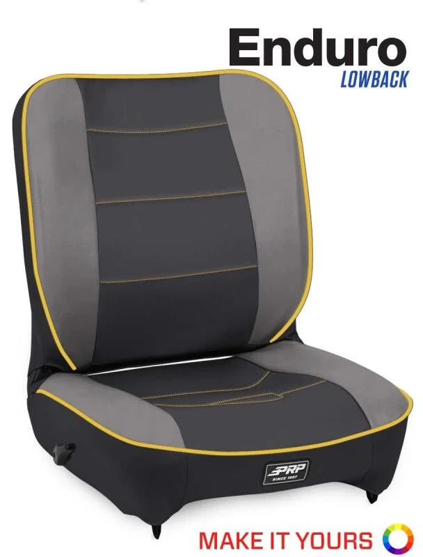 PRP Enduro Low Back Reclining Suspension Seat (Driver Side) - Main Product View
