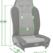 Load image into Gallery viewer, PRP Enduro Low Back Reclining Suspension Seat (Driver Side) - Side View