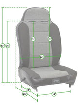 Load image into Gallery viewer, PRP Enduro Low Back Reclining Suspension Seat (Driver Side) - Side View