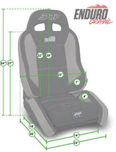 Load image into Gallery viewer, PRP EnduroCrawl Reclining Suspension Seat - Black Suede - Passenger - Side View