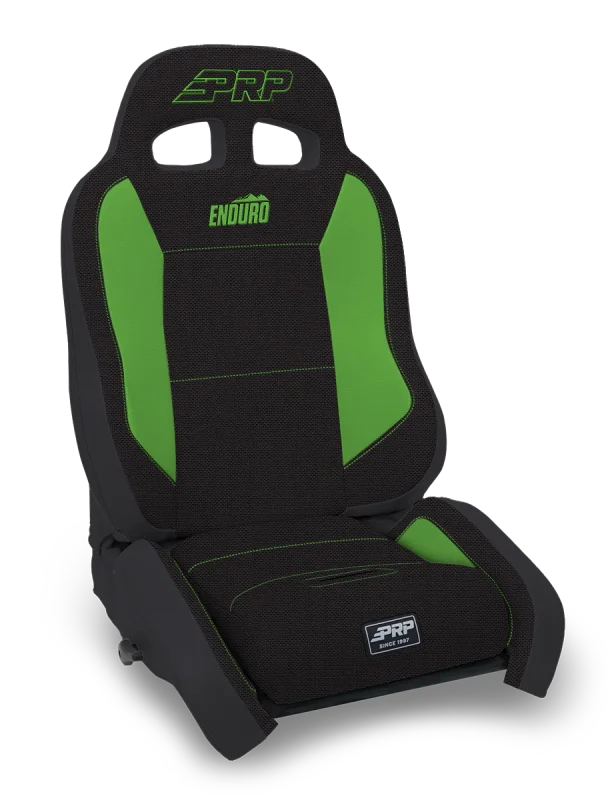 PRP EnduroCrawl Reclining Suspension Seat - Black/Green Tweed - Passenger - Main Product View