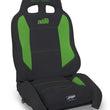 Load image into Gallery viewer, PRP EnduroCrawl Reclining Suspension Seat - Black/Green Vinyl - Passenger - Main Product View