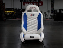 Load image into Gallery viewer, PRP EnduroCrawl Reclining Suspension Seat - Black/Green Vinyl - Passenger - Installation View