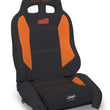 Load image into Gallery viewer, PRP EnduroCrawl Reclining Suspension Seat - Black/Orange Vinyl - Passenger - Main Product View