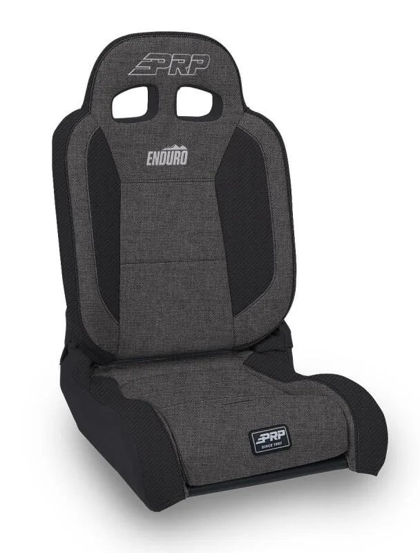 PRP EnduroDaily Reclining Suspension Seat - Black/Gray Tweed - Passenger - Main Product View