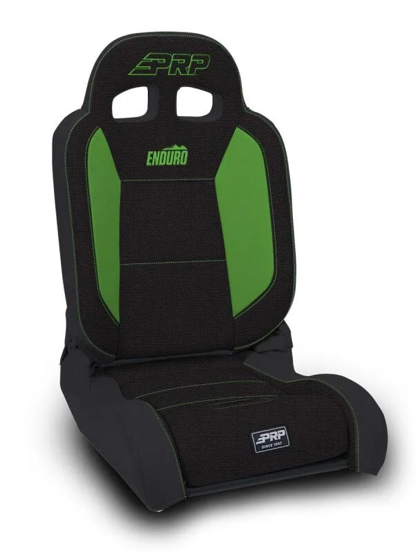 PRP EnduroDaily Reclining Suspension Seat - Black/Green Tweed - Passenger - Main Product View