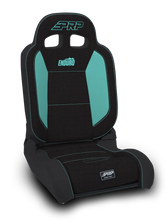 Load image into Gallery viewer, PRP EnduroDaily Reclining Suspension Seat - Black/Teal Tweed - Passenger - Main Product View
