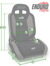 Load image into Gallery viewer, PRP EnduroTrail Reclining Suspension Seat - Black Suede - Passenger - Installation View