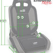 Load image into Gallery viewer, PRP EnduroTrail Reclining Suspension Seat - Gray Tweed - Passenger - Installation View