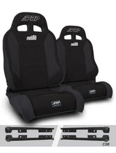 Load image into Gallery viewer, PRP EnduroTrek Reclining Suspension Seats Kit for Jeep Wrangler JK/JKU (Pair) - Black - Main Product View