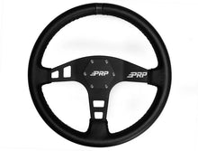 Load image into Gallery viewer, PRP Flat Leather Steering Wheel- Black - Main Product View