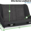 Load image into Gallery viewer, PRP Jeep CJ-7/Wrangler YJ Elite Series Suspension Bench Seat - Back View