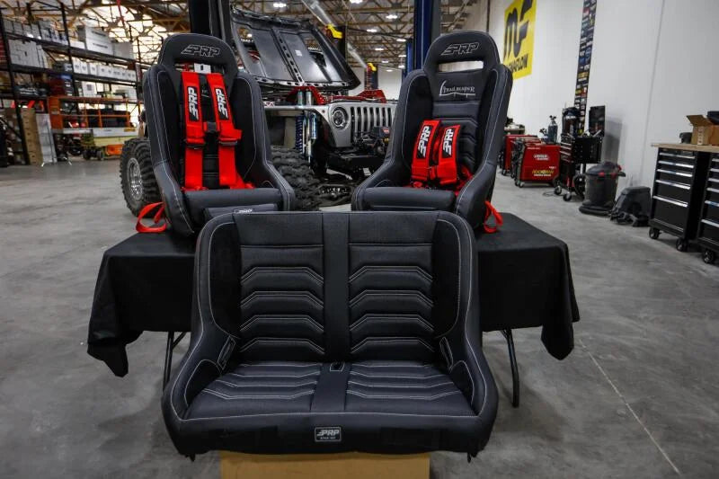 PRP Jeep CJ-7/Wrangler YJ Elite Series Suspension Bench Seat - Installation View